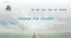 Desktop Screenshot of crusadeforcalvary.org