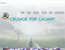 Tablet Screenshot of crusadeforcalvary.org